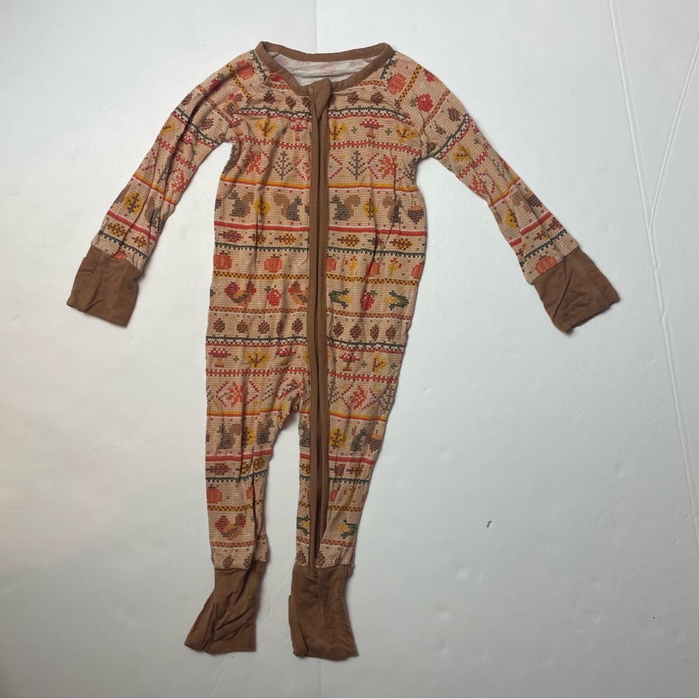 Little Sleepies Harvest Fair isle Zippy Pajama